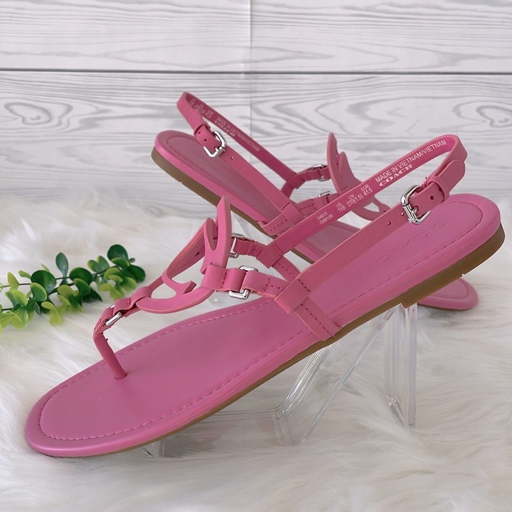 Coach “Jeri” Pink Sandals‎ - Picture 5 of 12
